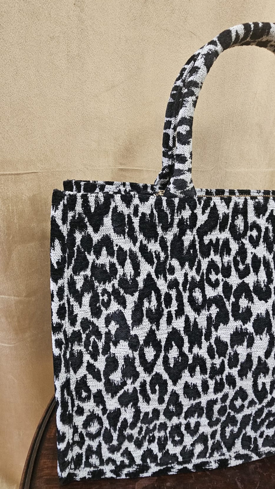 CARTEIRA TOTE LEOPARDO